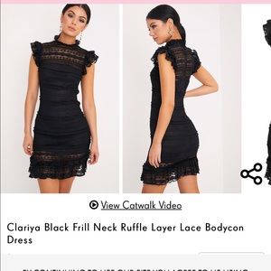 Pretty Little Things Black Lace Dress